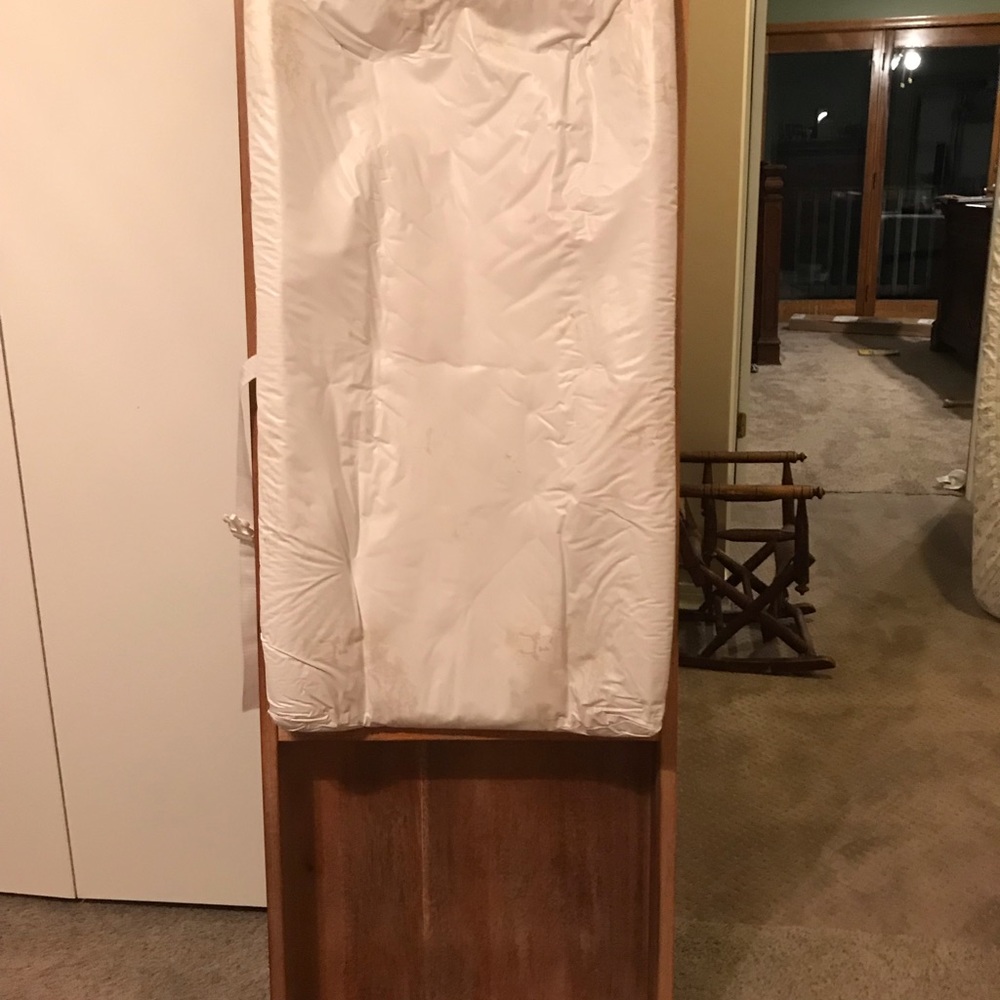 Baby changing shelf